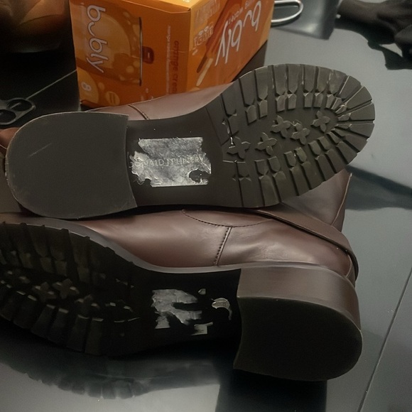 Donald J Pliner Brown Leather Booties Size 7 - Picture 14 of 15